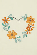 Floral Heart DMC Embroidery Kit