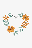 Floral Heart DMC Embroidery Kit