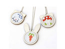 DMC Mini Animal Embroidery Hoop Necklace