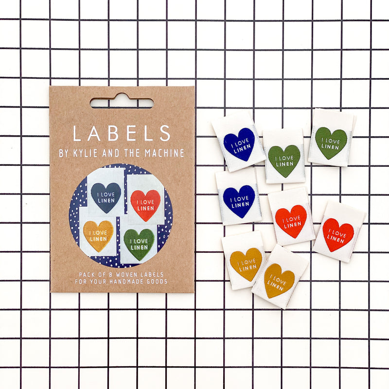 Woven Labels - "I Love Linen"