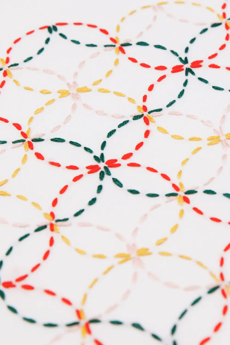 Sashiko Curves DMC Embroidery Kit