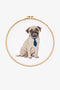 Pug DMC Cross Stitch Kit