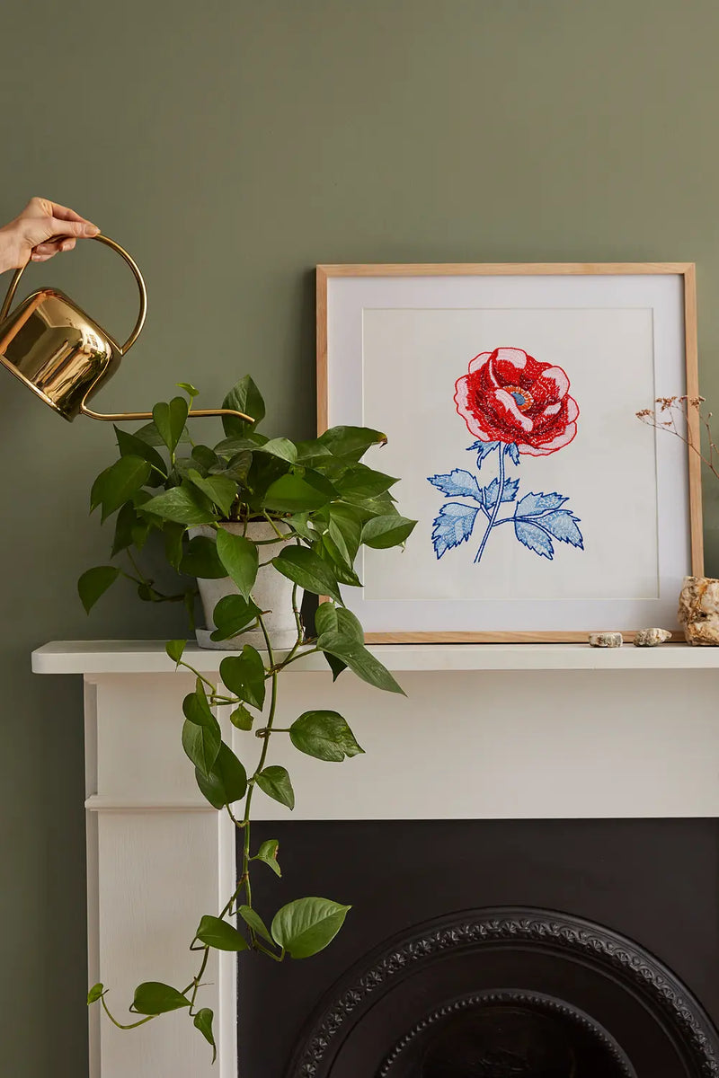 Peony DMC Embroidery Kit
