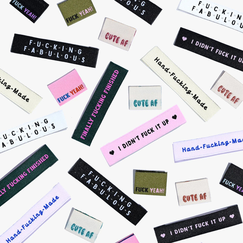 Woven Labels - "Hand-F*cking-Made"