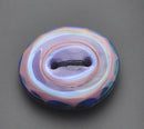 Purple / Blue Bullseye Glass Button