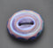 Purple / Blue Bullseye Glass Button