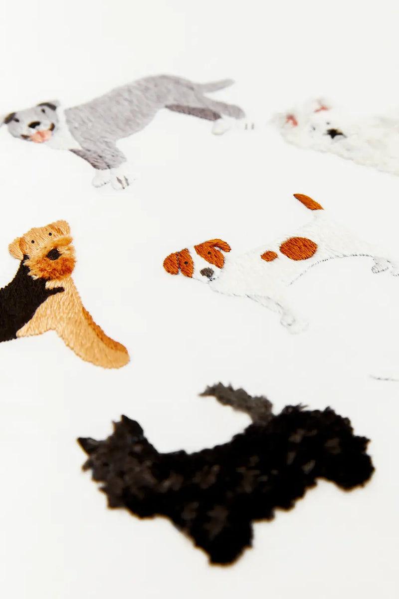 Terrier Dogs DMC Embroidery Kit