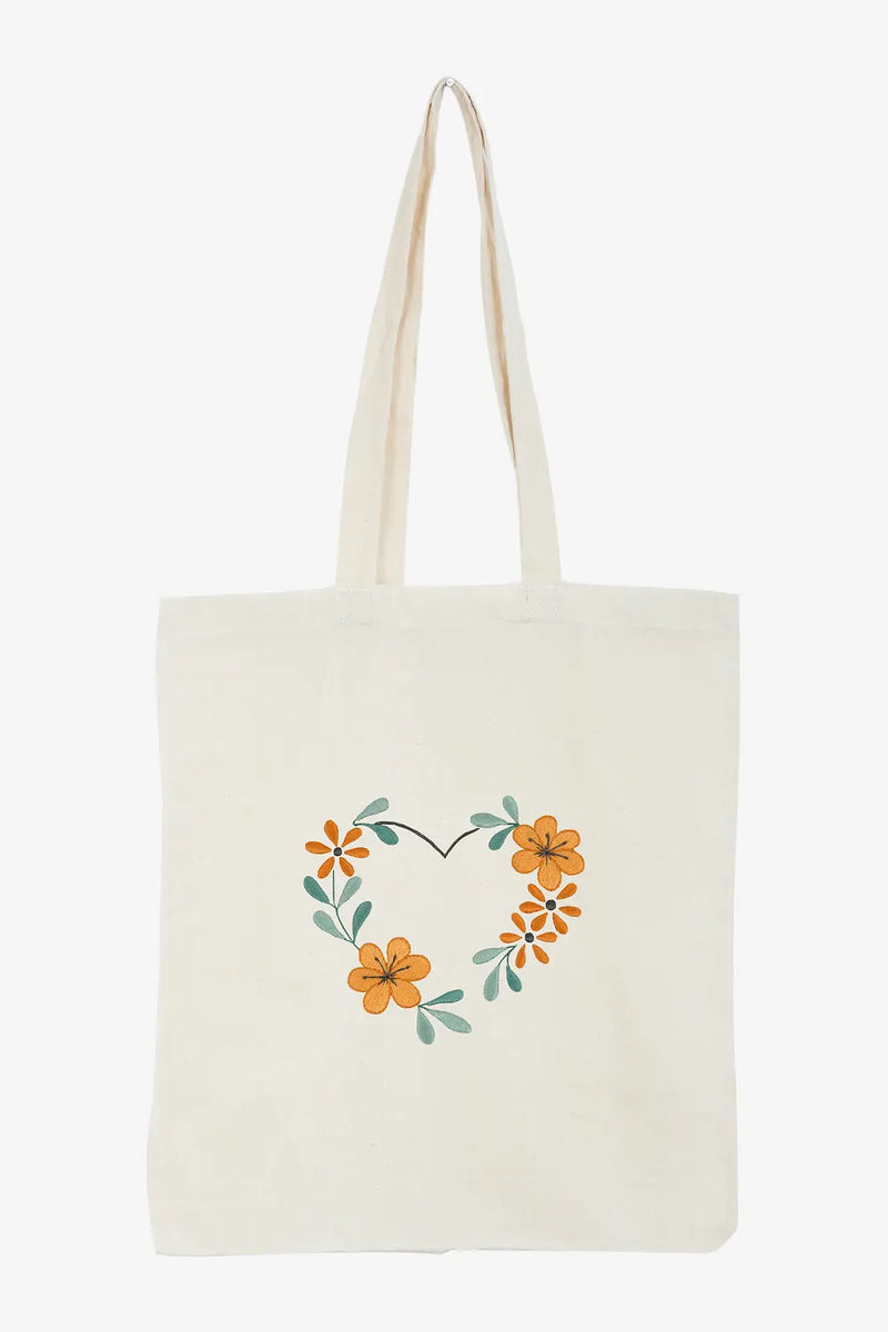 Floral Heart DMC Embroidery Kit