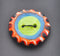 Multi-Colour Bullseye Glass Button