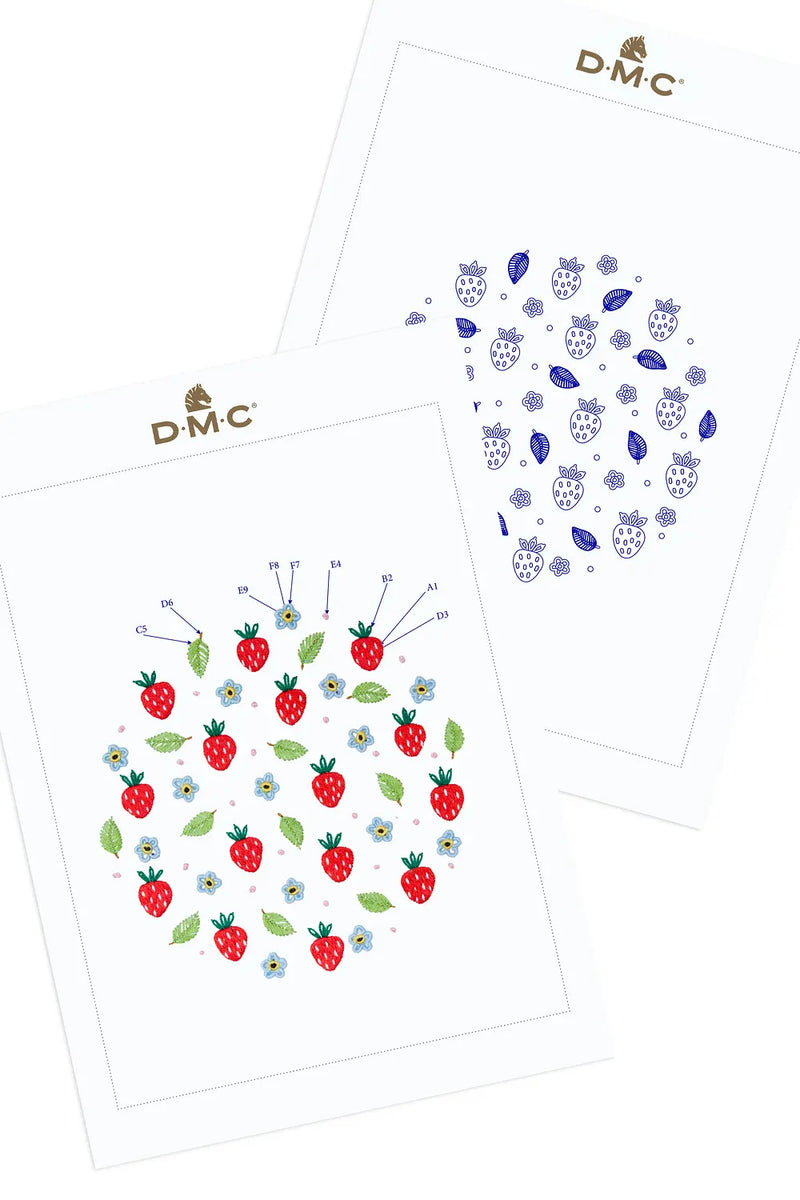 Strawberry DMC Embroidery Kit