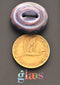 Purple / Blue Bullseye Glass Button