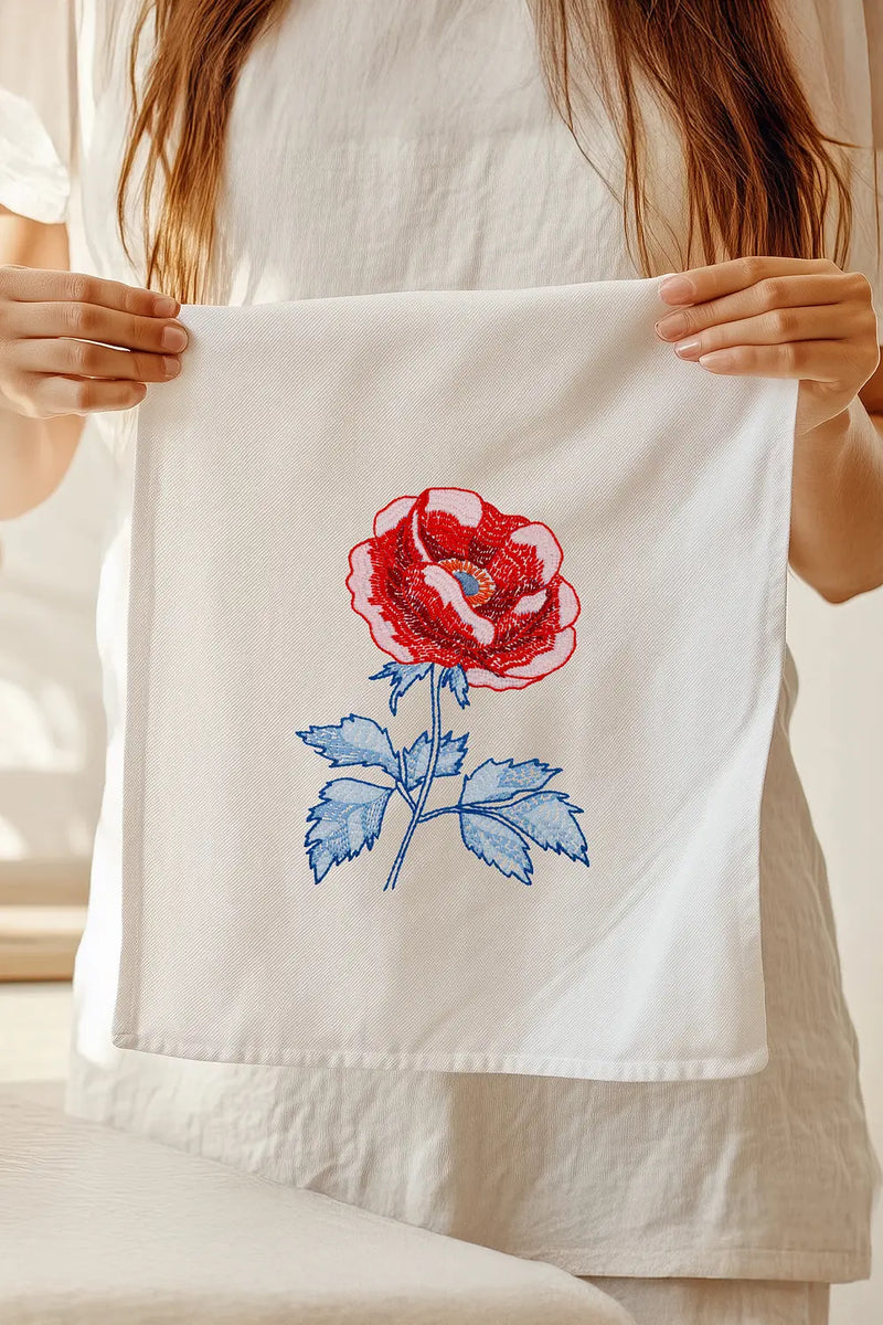 Peony DMC Embroidery Kit