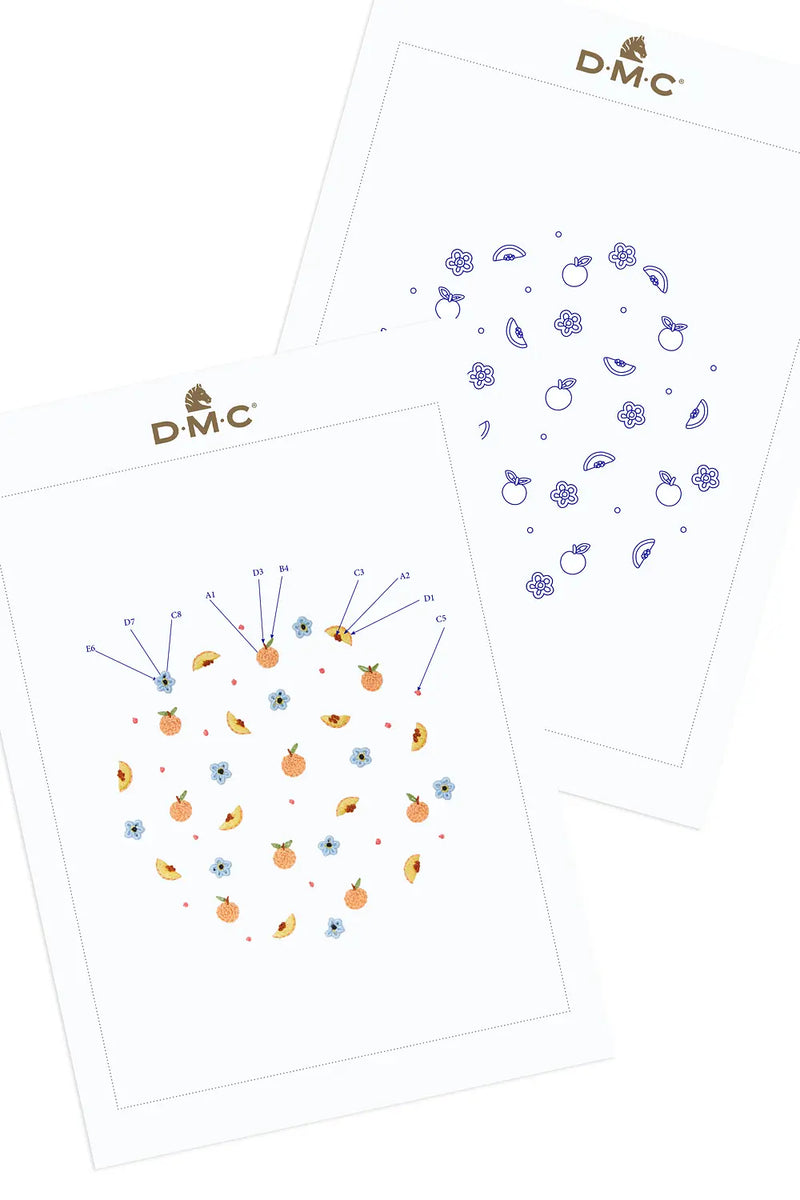 Peaches DMC Embroidery Kit