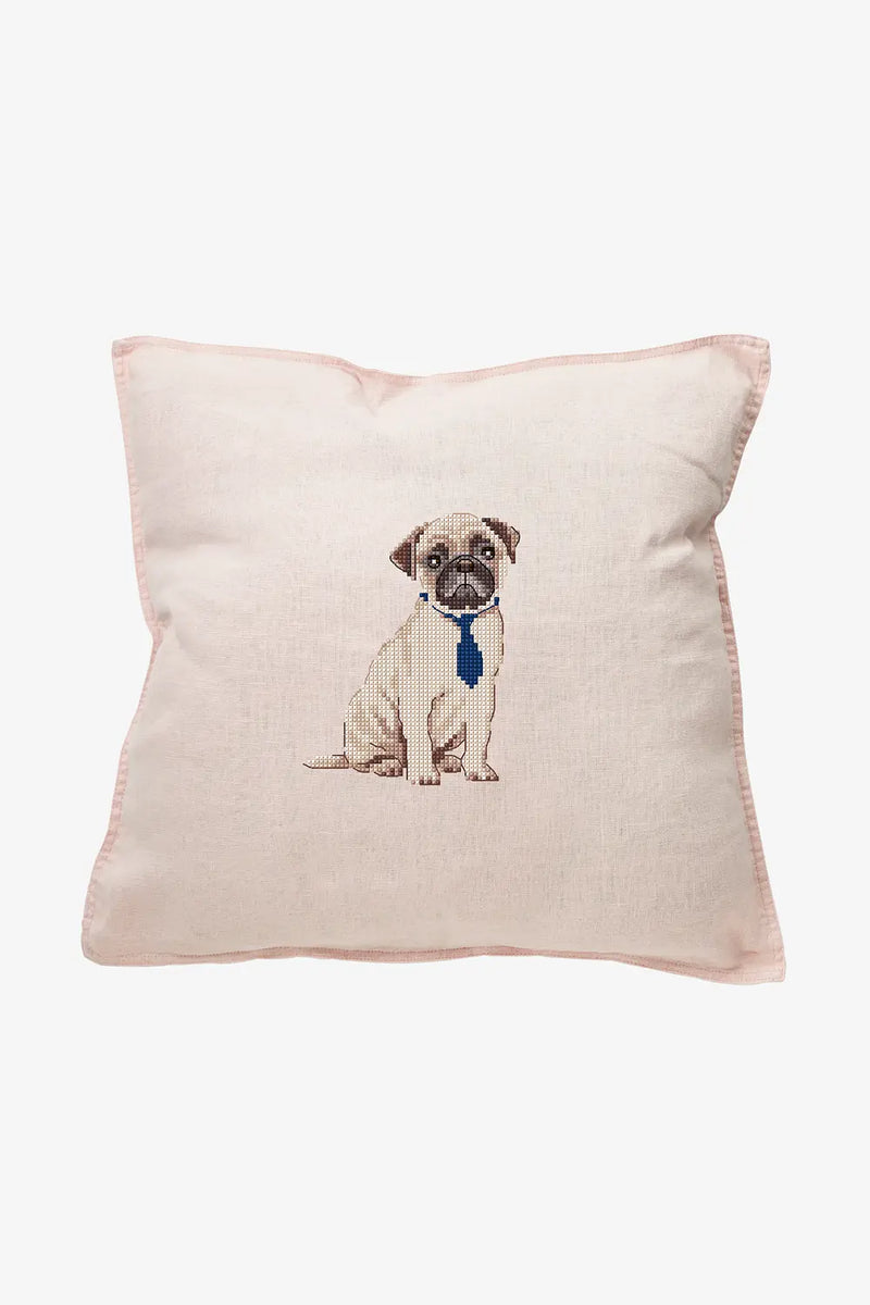 Pug DMC Cross Stitch Kit