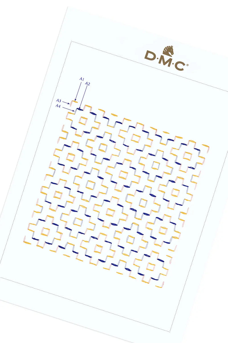 Sashiko Maze DMC Embroidery Kit