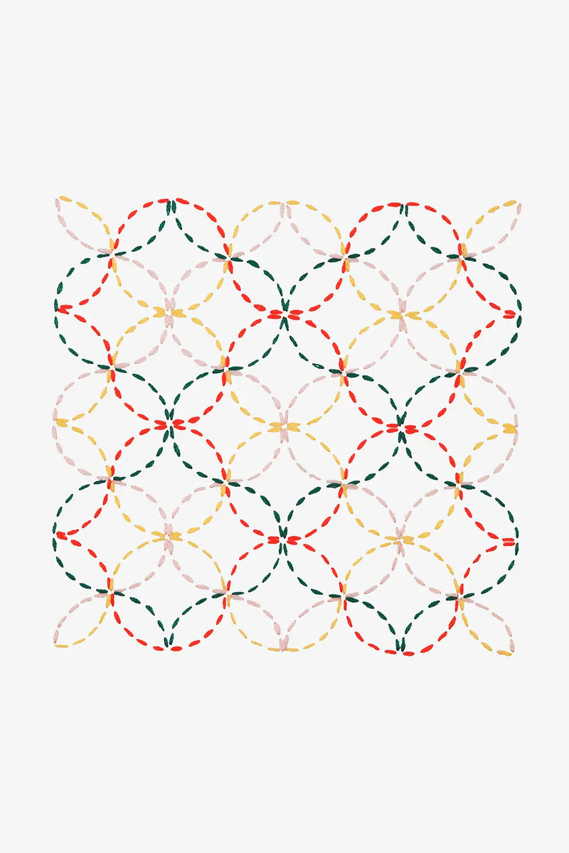 Sashiko Curves DMC Embroidery Kit