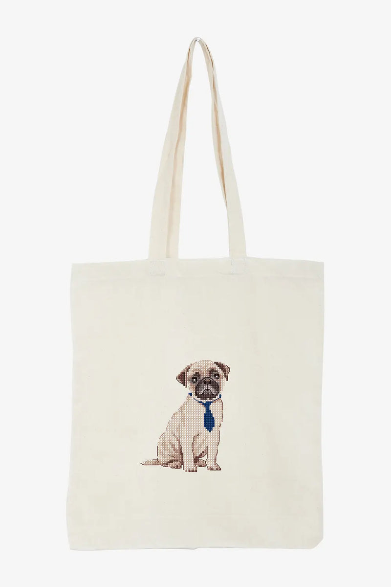 Pug DMC Cross Stitch Kit