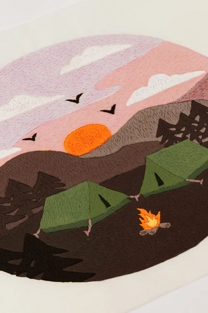 Forest Camp DMC Embroidery Kit