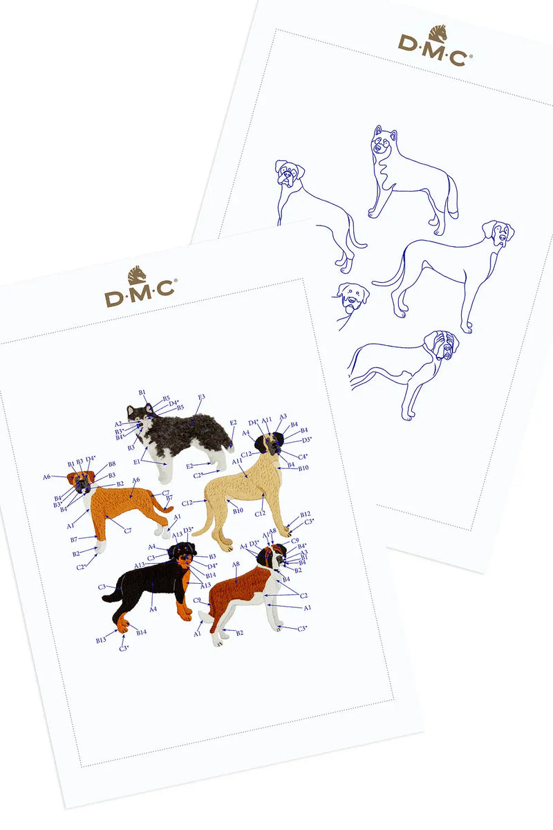 Working Dogs DMC Embroidery Kit