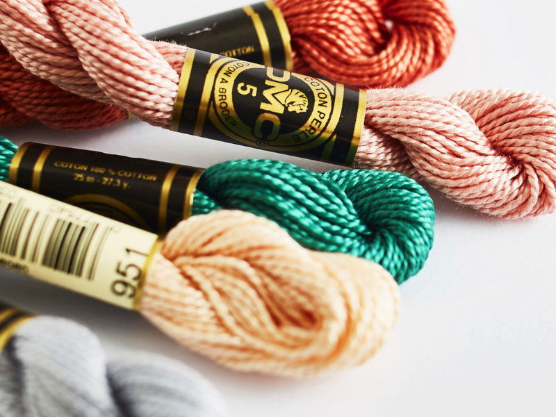 DMC Perle (Pearl) Cotton Thread, Size 3, 15m Skein, Colour 451 DARK SHELL GRAY