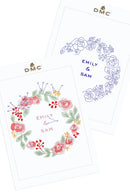 Rose Wreath DMC Embroidery Kit