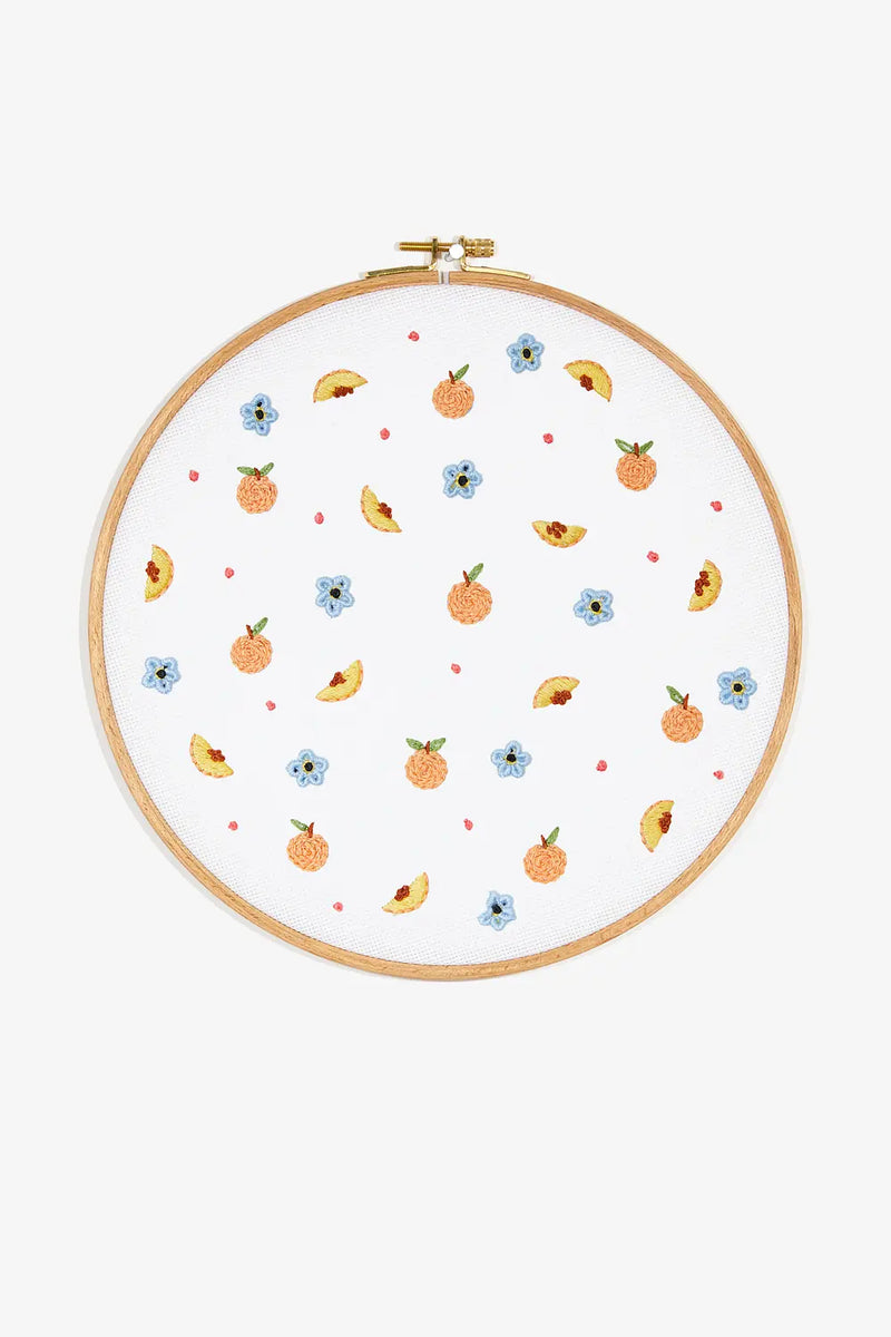 Peaches DMC Embroidery Kit