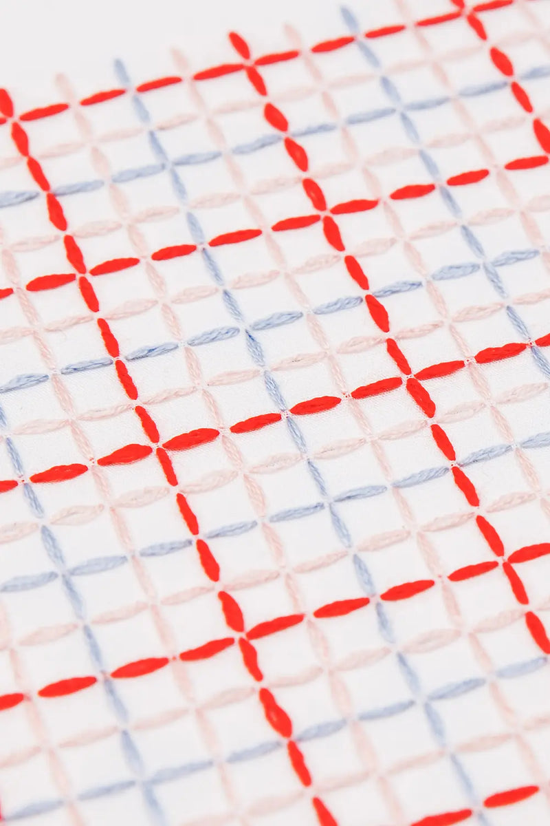Sashiko Check DMC Embroidery Kit