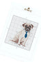 Pug DMC Cross Stitch Kit