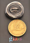 Streaky Charcoal Glass Button