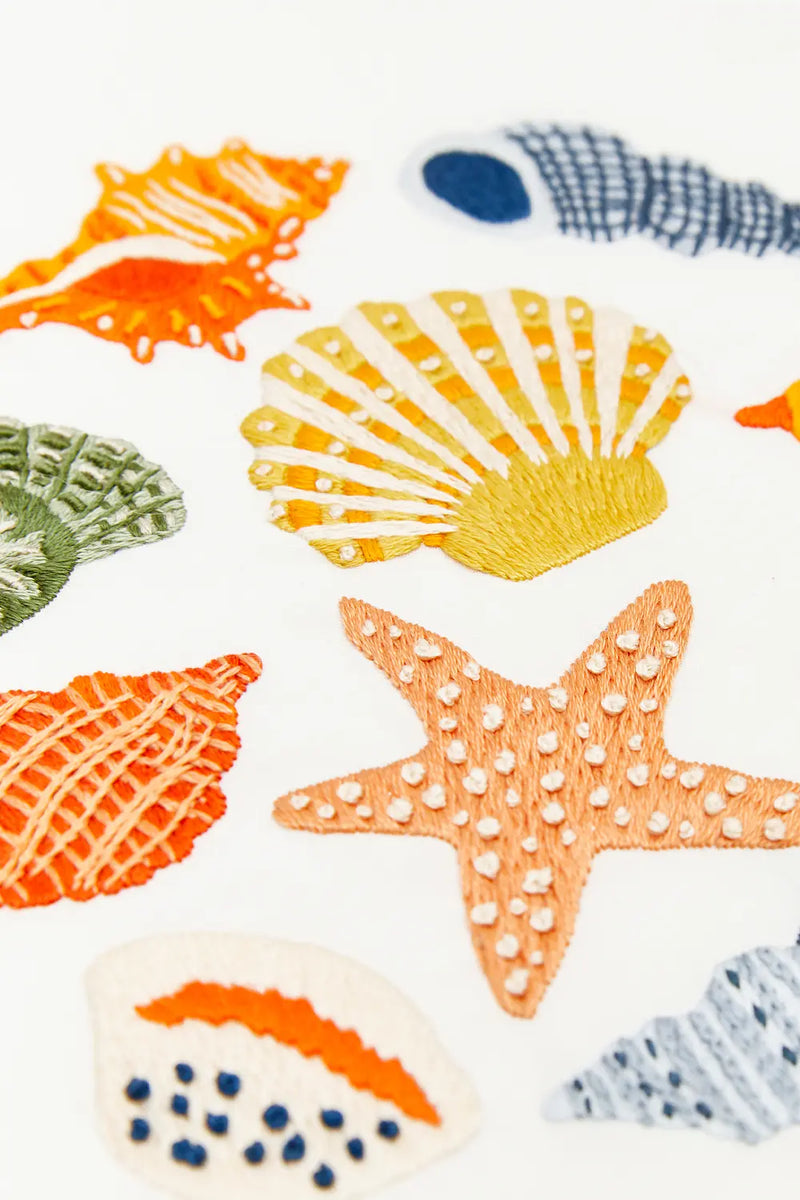 Seashells DMC Embroidery Kit
