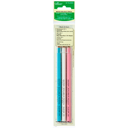 Clover Marking Pencil Water Soluable Pack of 3