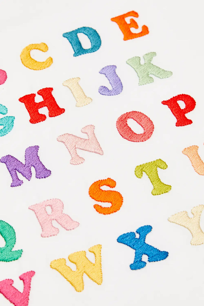 Bright Alphabet DMC Embroidery Kit