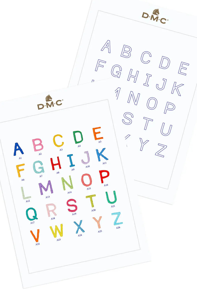 Alphabet DMC Embroidery Kit