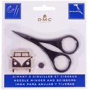 DMC Needle Minder & Scissor Set Noir