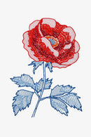 Peony DMC Embroidery Kit
