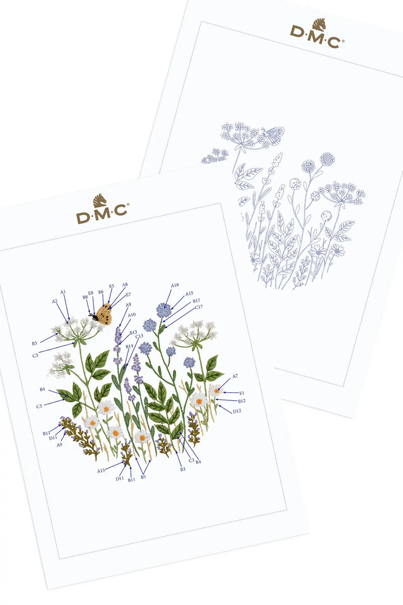 Wildflower Meadow DMC Embroidery Kit