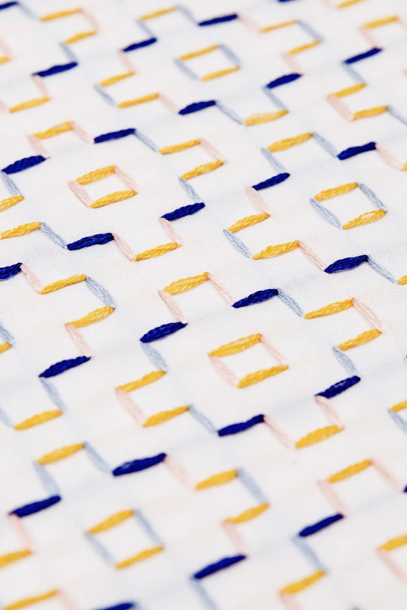 Sashiko Maze DMC Embroidery Kit