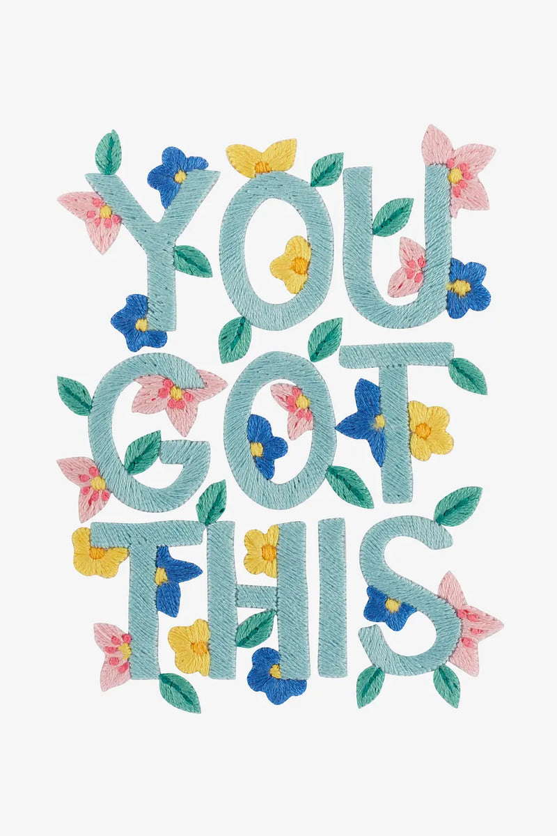 You Got This DMC Embroidery Kit