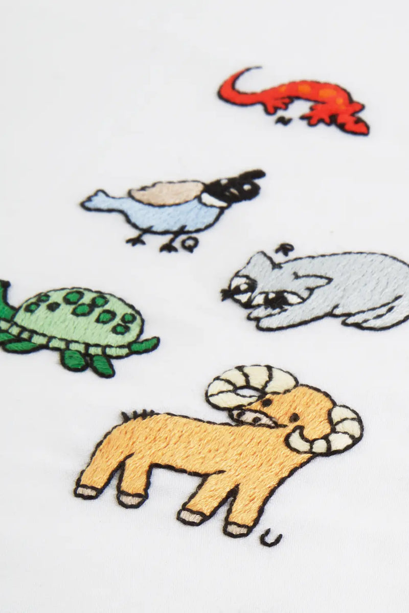 Animal Alphabet N-Z DMC Embroidery Kit