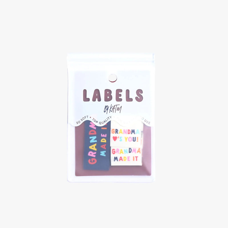 Woven Labels - "Grandma Made It" & Grandma Loves You!" Labels