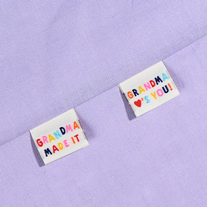 Woven Labels - "Grandma Made It" & Grandma Loves You!" Labels
