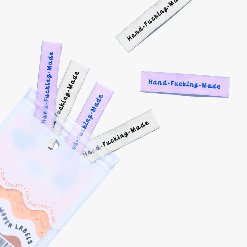 Woven Labels - "Hand-F*cking-Made"