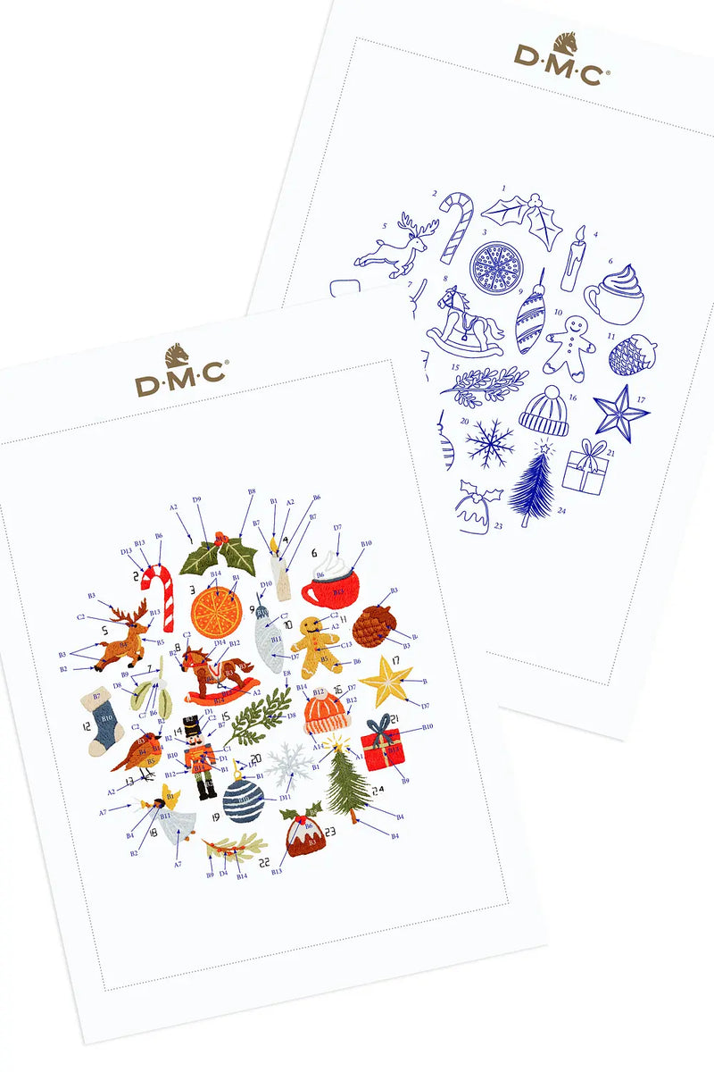Advent Calendar DMC Embroidery Kit