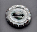 Smokey Bullseye Glass Button