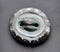 Smokey Bullseye Glass Button
