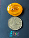 Honey Ring Glass Button