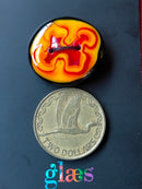 Hot Rod Glass Button
