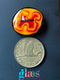 Hot Rod Glass Button