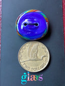 Blue Skies Glass Button