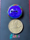 Blue Skies Glass Button